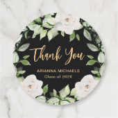 Botanischer Abschluss der Flora Danke, Script Geschenkanhänger (Rückseite)