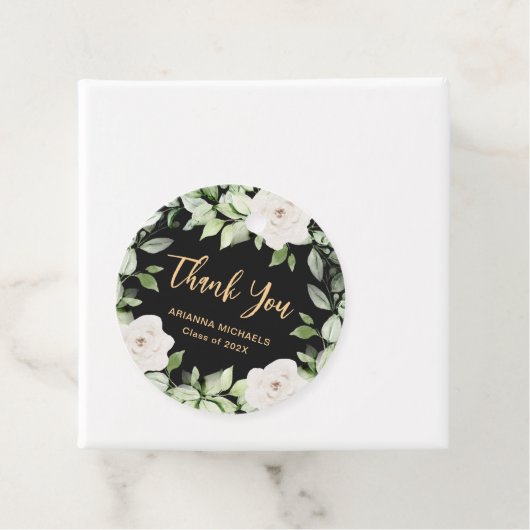 Botanischer Abschluss der Flora Danke, Script Geschenkanhänger (Beispiel)