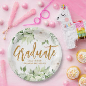 Botanischer Abschluss für Blumenschreiber Pappteller (Party)