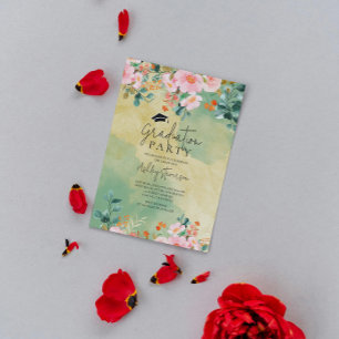 Botanischer Abschluss in Beobingrosa Einladung