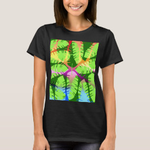 BOTANISCHER ABSTRACT BANANENBLÄTTER T-Shirt