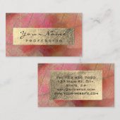 Botanischer Abstrakter Influenzakünstler Visitenkarte (Vorne/Hinten)