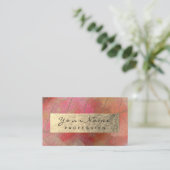 Botanischer Abstrakter Influenzakünstler Visitenkarte (Stehend Vorderseite)