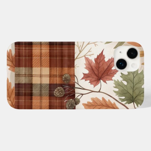 Botanischer Abstrakter Laptop-Sieb - Erdnähe Blätt Case-Mate iPhone Hülle (Rückseite (Horizontal))