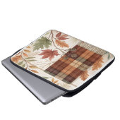 Botanischer Abstrakter Laptop-Sieb - Erdnähe Blätt Laptopschutzhülle (Vorne Knopf)