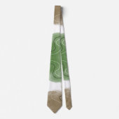 Botanischer Abtract Earth Tone Krawatte (Vorderseite)