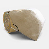 Botanischer Abtract Earth Tone Krawatte (Gerollt)
