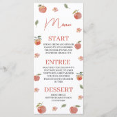 Botanischer Apfel Unserer Augen Menu 4x9 Karte (Vorderseite)