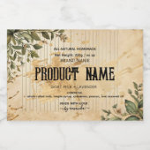 Botanischer Apotheker Jar Labels Lebensmitteletikett (Einzelnes Label)