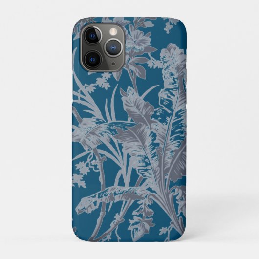 Botanischer Aquamariner Chinoiserie Case-Mate iPho iPhone Hülle (Rückseite)