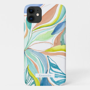 Botanischer Aquarell-Abstrakt individueller Telefo Case-Mate iPhone Hülle