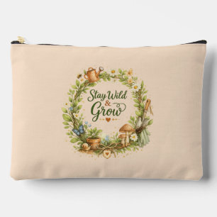 Botanischer Aquarell-Blumenkranz Inspirierend  Zubehörtasche