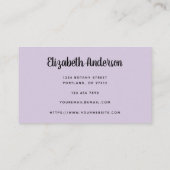 Botanischer Aquarellboho Visitenkarte (Rückseite)