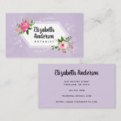 Botanischer Aquarellboho Visitenkarte (Vorne/Hinten)