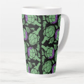 Botanischer Artischocken-Kunst-Wohndesign Milchtasse (Rechte Ecke)