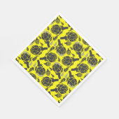 Botanischer Artischocken-Kunst-Wohndesign Serviette (Ecke)