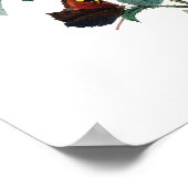 Botanischer Ausdruck von ROSE, originell von Redou Poster (Ecke)