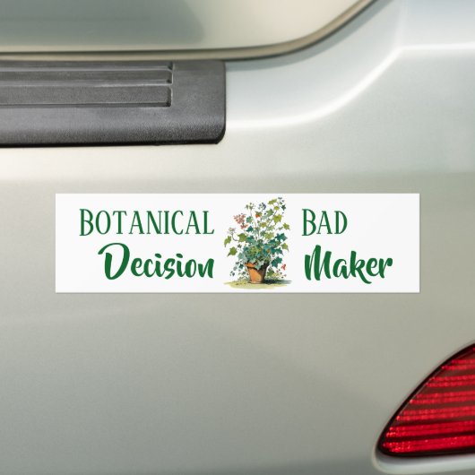 Botanischer Bad Decision Maker Autoaufkleber (Auf Auto)