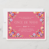 Botanischer Banner Einladung Fiesta Magenta (Vorderseite)