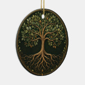 Botanischer Baum, Baum des Lebens, Keramik-Ornamen Keramik Ornament (Rechts)
