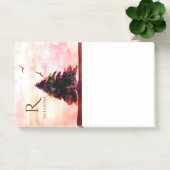 Botanischer Baumbestand Rose Gold Abstrakt Post-it Klebezettel (Büro)