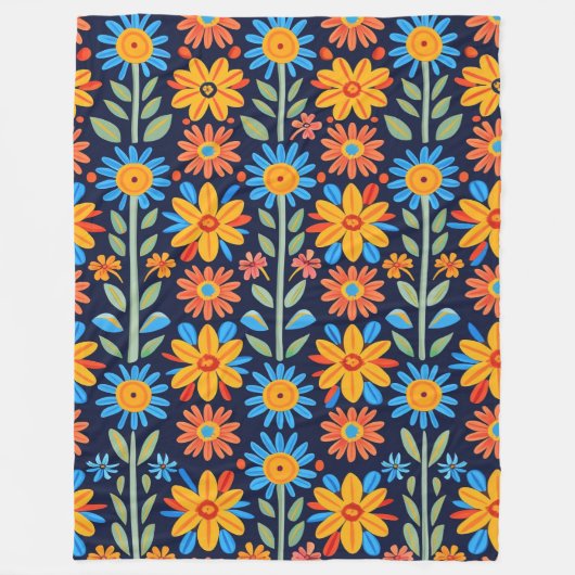 Botanischer Bliss 60x80 Fleece Blanket (Vorderseite)