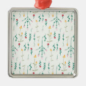 Botanischer Blume Ornament Aus Metall (Vorne)