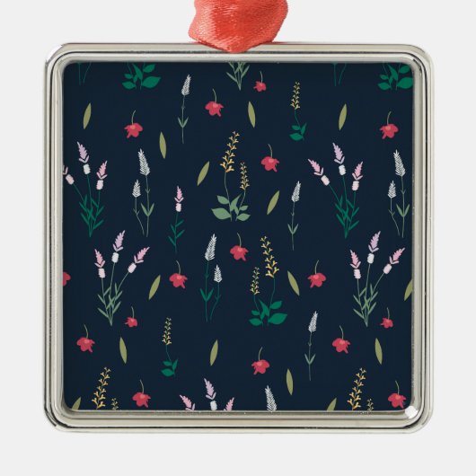 Botanischer Blume Ornament Aus Metall (Vorne)