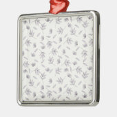Botanischer Blume Ornament Aus Metall (Links)