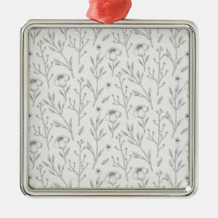 Botanischer Blume Ornament Aus Metall