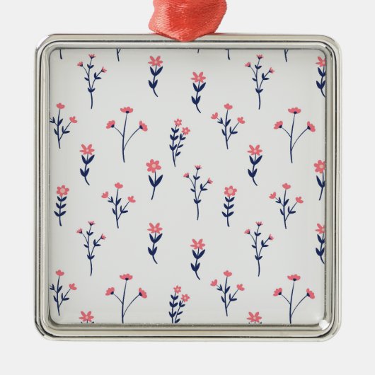 Botanischer Blume Ornament Aus Metall (Vorne)