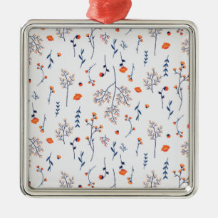 Botanischer Blume Ornament Aus Metall