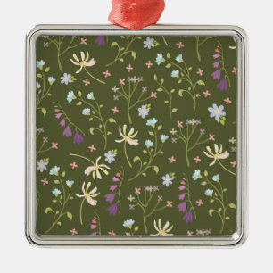 Botanischer Blume Ornament Aus Metall