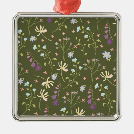 Botanischer Blume Ornament Aus Metall (Vorne)