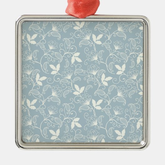 Botanischer Blume Ornament Aus Metall (Vorne)