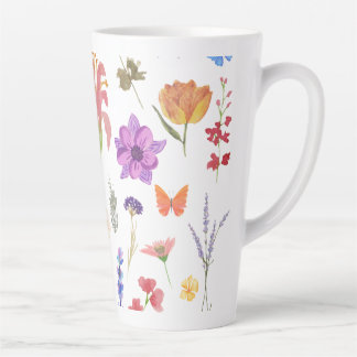 Botanischer Blumen-Latte-Mug | Geschenk für Sie Milchtasse
