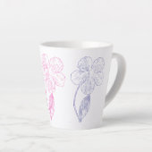 Botanischer Blumen-Trio-Lattemug Milchtasse (Rechte Ecke)