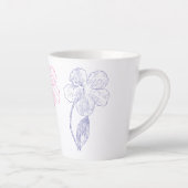Botanischer Blumen-Trio-Lattemug Milchtasse (Rechts)