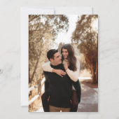 Botanischer Blumenarschrahmen im Herbst Einladung (Rückseite)