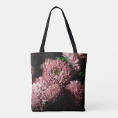 Botanischer Blumenbanner mit dunklem Moody oder Hi Tasche (Rückseite)