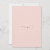 Botanischer Blumengarten Hexagon Hochzeitsrot Einladung (Rückseite)