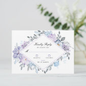 Botanischer Blumengarten Hochzeitskarten RSVP Karte (Stehend Vorderseite)