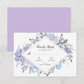 Botanischer Blumengarten Hochzeitskarten RSVP Karte (Vorne/Hinten)