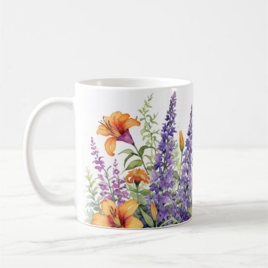 Botanischer Blumengarten Hübscher Garten Kaffeetasse (Links)