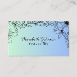 Botanischer Blumengarten Visitenkarte