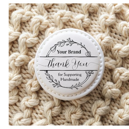 Botanischer Blumenhandel Vielen Dank Gummistempel