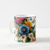 Botanischer Blumenkaffee Tasse (Vorderseite Links)