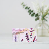 Botanischer Blumenkeller Visitenkarte (Stehend Vorderseite)