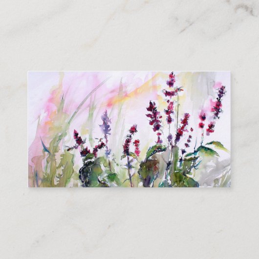 Botanischer Blumenkeller Visitenkarte (Rückseite)