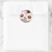 Botanischer Blumenkohl Runder Aufkleber (Tasche)